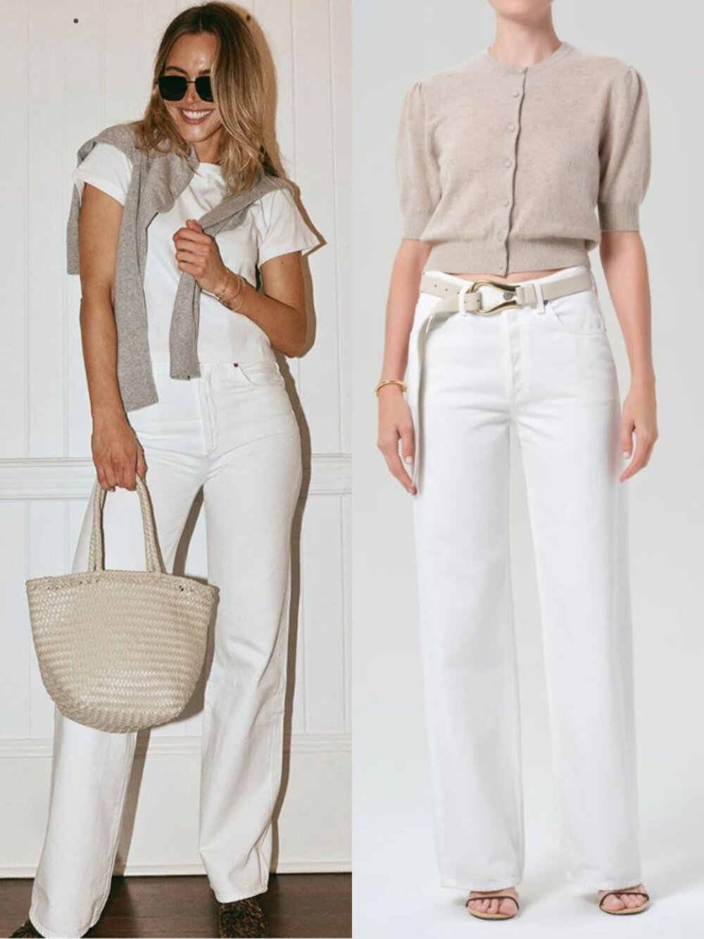 Citizens of Humanity Annina Jean Soft White 33" Straight Leg High Waist NWT 33